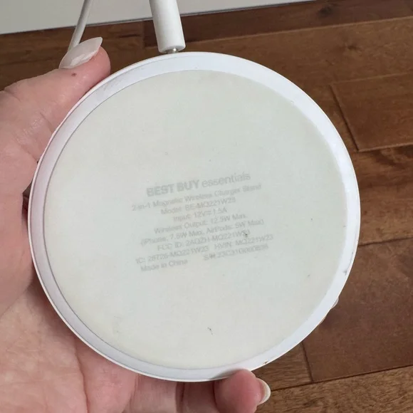 White Wireless Charging Stand - Picture 2 of 2